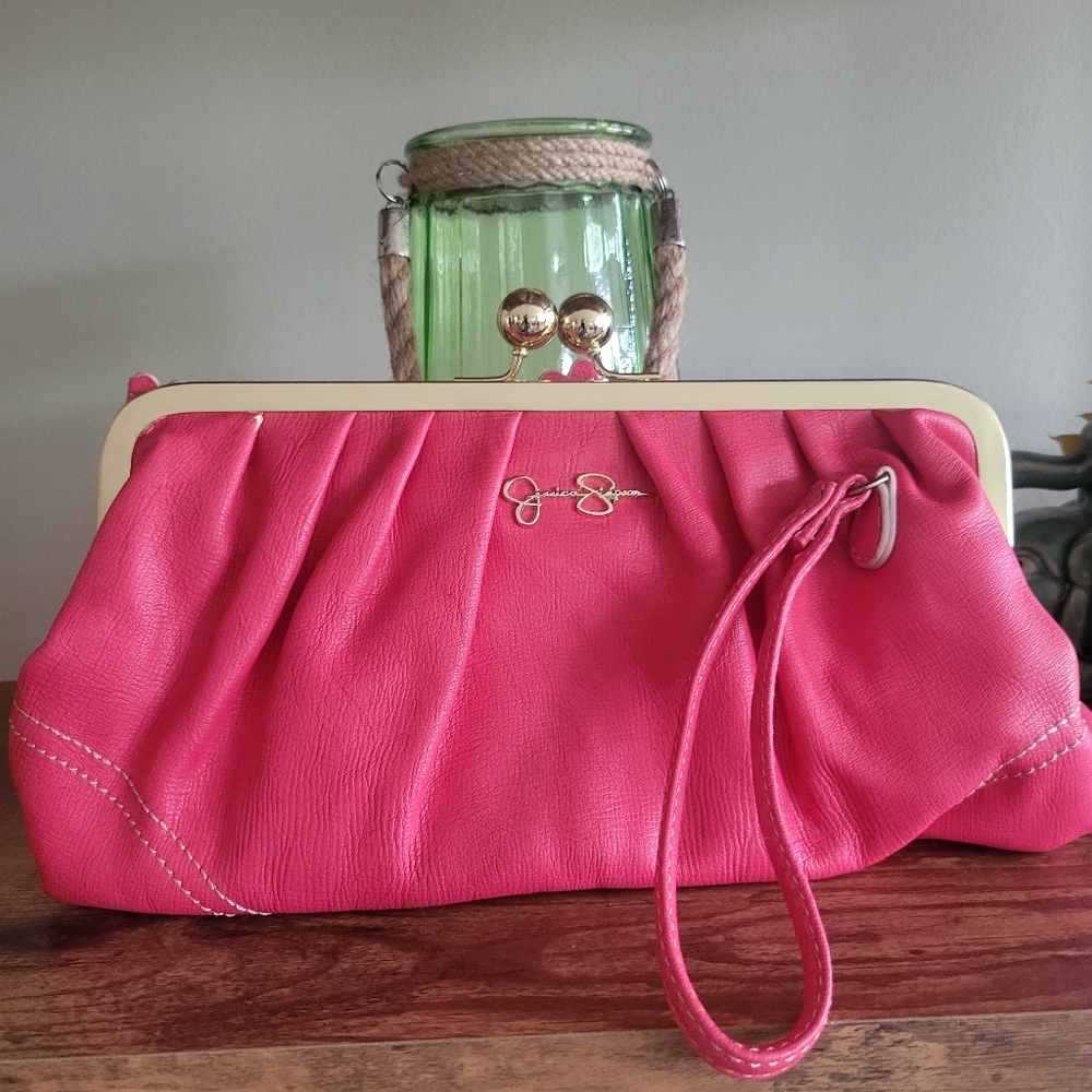 Jessica Simpson Pink Clutch Bag
